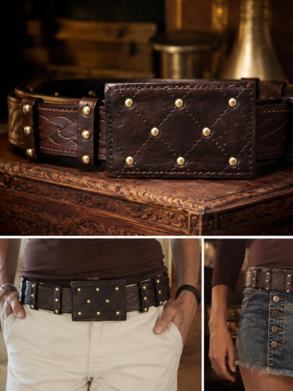 Women - Accessories - Belts - Handmade - 100% full grain leather.